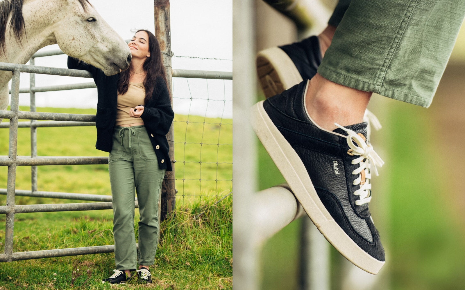 Mit Ledersneakern vom Sommer in den Herbst